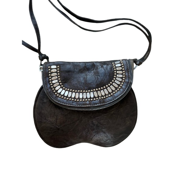 Calleen Cordero Handbags - Calleen Cordero Brown Leather Crossbody Purse